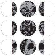 Магнитные фотопазлы круги d55 набор 9 штук 