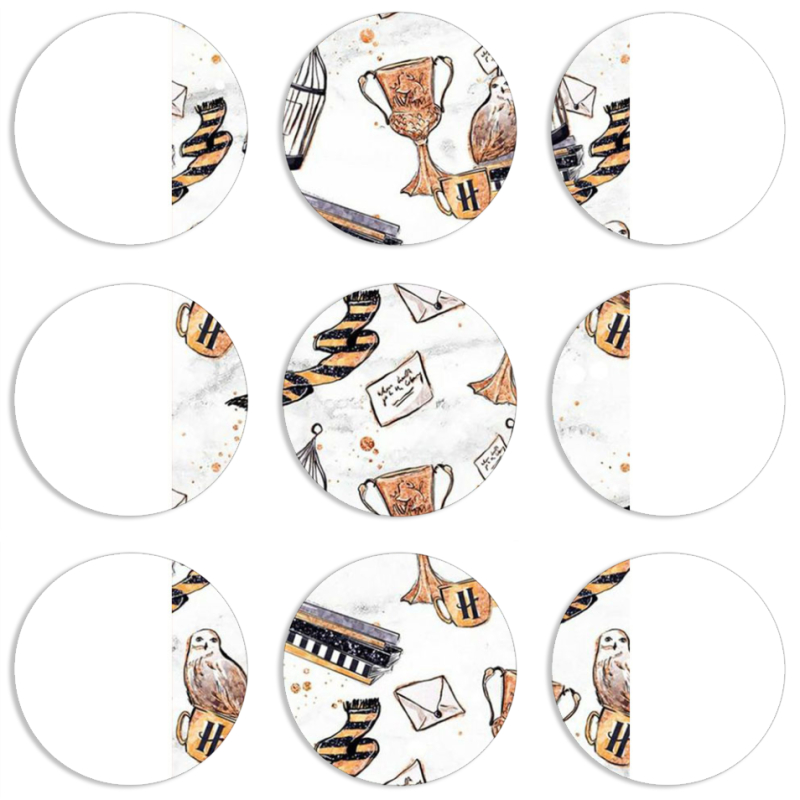 Магнитные фотопазлы круги d55 набор 9 штук 