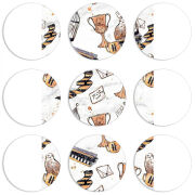 Магнитные фотопазлы круги d55 набор 9 штук 