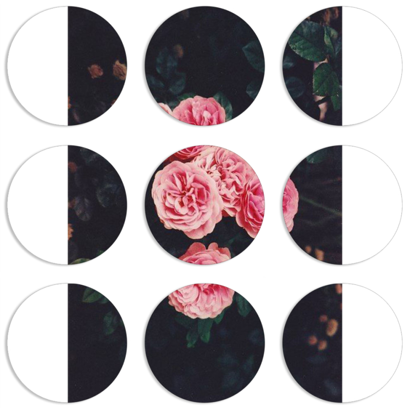 Магнитные фотопазлы круги d55 набор 9 штук 