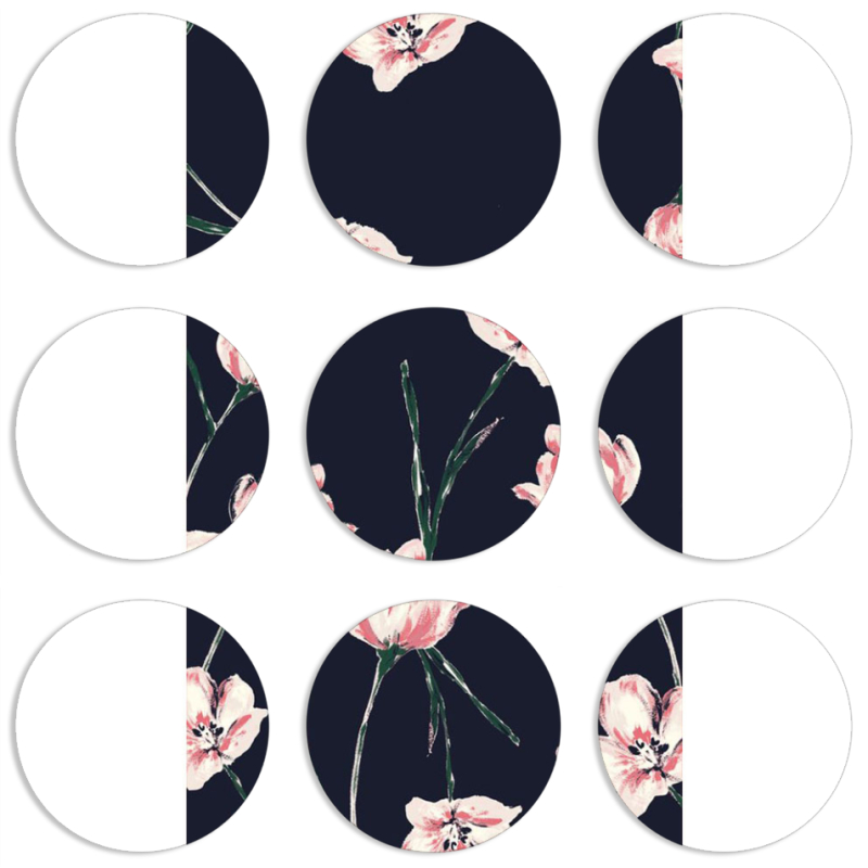 Магнитные фотопазлы круги d55 набор 9 штук 