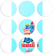 Магнитные фотопазлы круги d55 набор 9 штук 