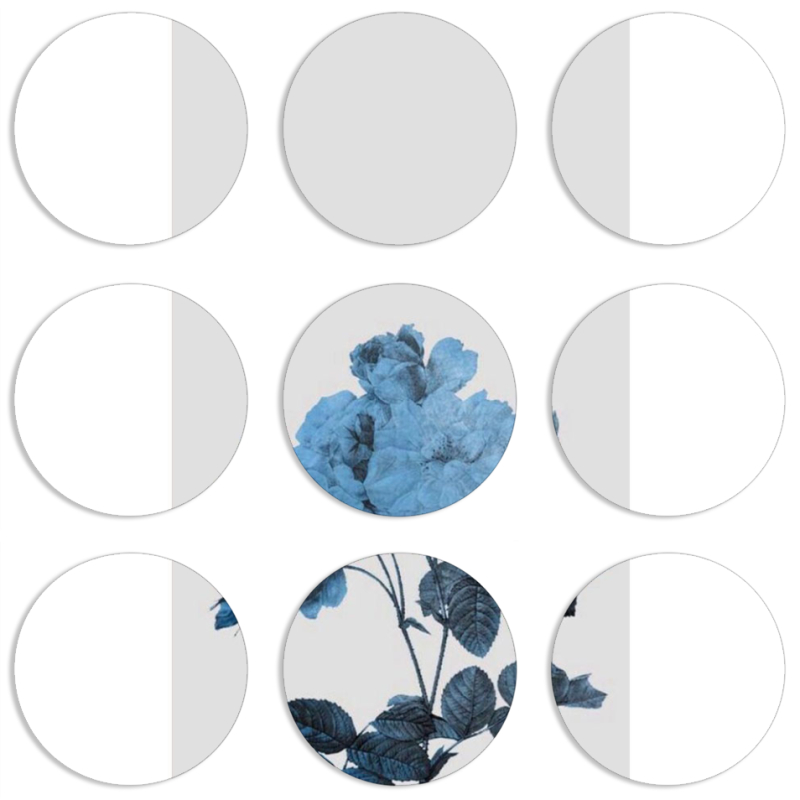 Магнитные фотопазлы круги d55 набор 9 штук 