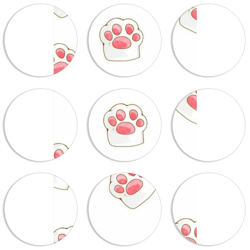 Магнитные фотопазлы круги d55 набор 9 штук 