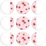 Магнитные фотопазлы круги d55 набор 9 штук 