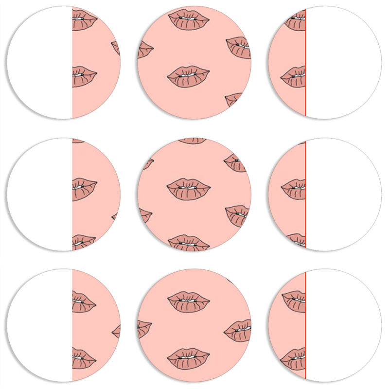 Магнитные фотопазлы круги d55 набор 9 штук 