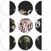 Магнитные фотопазлы круги d55 набор 9 штук 