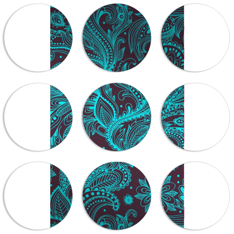 Магнитные фотопазлы круги d55 набор 9 штук 