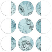 Магнитные фотопазлы круги d55 набор 9 штук 