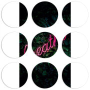 Магнитные фотопазлы круги d55 набор 9 штук 