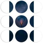 Магнитные фотопазлы круги d55 набор 9 штук 