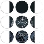 Магнитные фотопазлы круги d55 набор 9 штук 