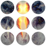 Магнитные фотопазлы круги d55 набор 9 штук George Redhawk