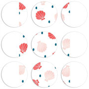 Магнитные фотопазлы круги d55 набор 9 штук 