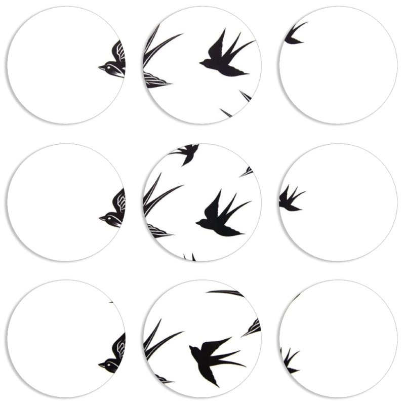 Магнитные фотопазлы круги d55 набор 9 штук 