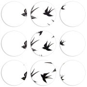 Магнитные фотопазлы круги d55 набор 9 штук 