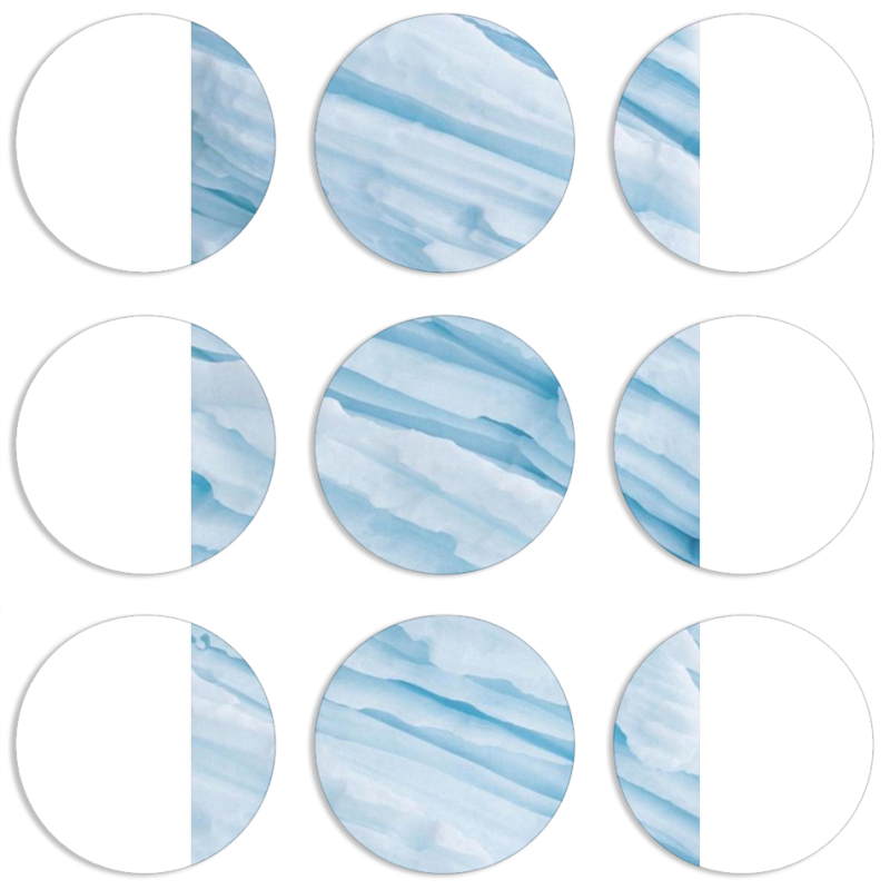 Магнитные фотопазлы круги d55 набор 9 штук 