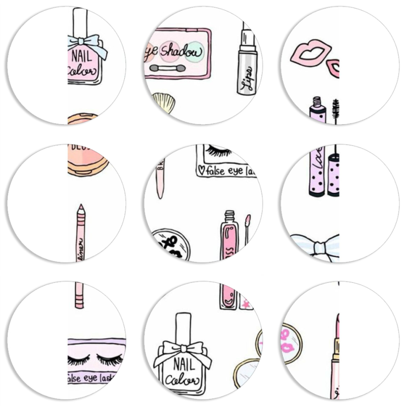 Магнитные фотопазлы круги d55 набор 9 штук 