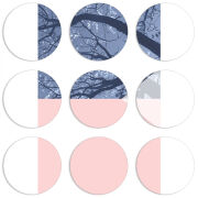 Магнитные фотопазлы круги d55 набор 9 штук 