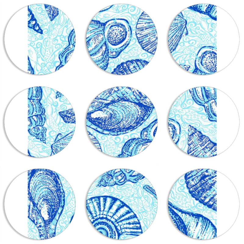 Магнитные фотопазлы круги d55 набор 9 штук 