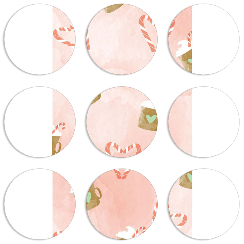 Магнитные фотопазлы круги d55 набор 9 штук 