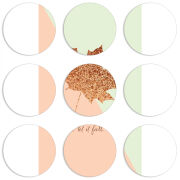 Магнитные фотопазлы круги d55 набор 9 штук 