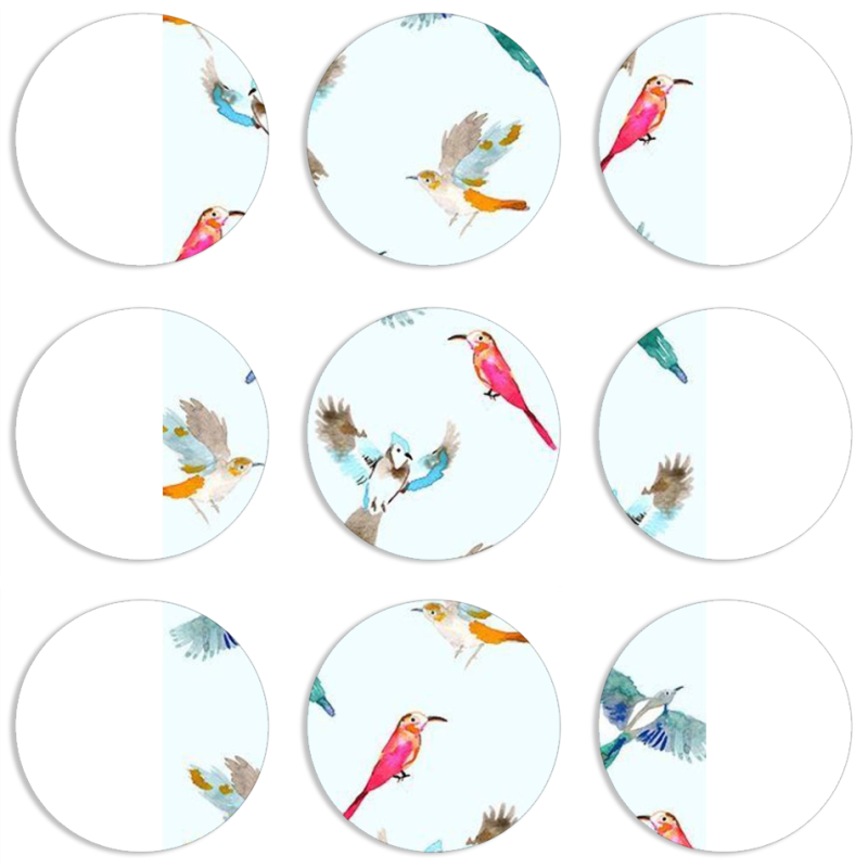 Магнитные фотопазлы круги d55 набор 9 штук 