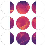 Магнитные фотопазлы круги d55 набор 9 штук 
