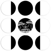 Магнитные фотопазлы круги d55 набор 9 штук 