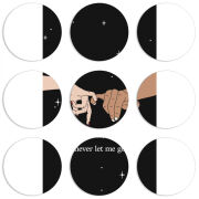 Магнитные фотопазлы круги d55 набор 9 штук 