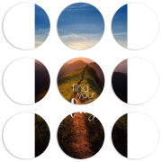 Магнитные фотопазлы круги d55 набор 9 штук 