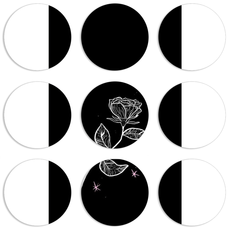 Магнитные фотопазлы круги d55 набор 9 штук 