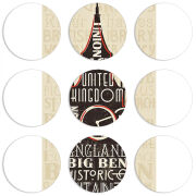 Магнитные фотопазлы круги d55 набор 9 штук 