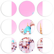 Магнитные фотопазлы круги d55 набор 9 штук 