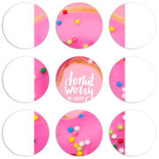 Магнитные фотопазлы круги d55 набор 9 штук 