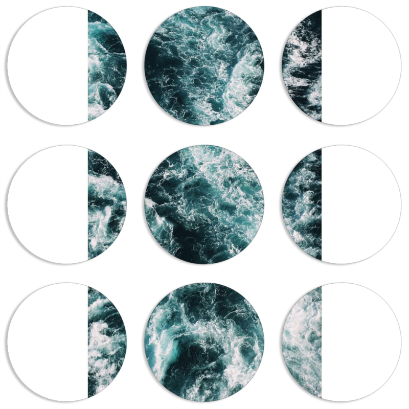 Магнитные фотопазлы круги d55 набор 9 штук 