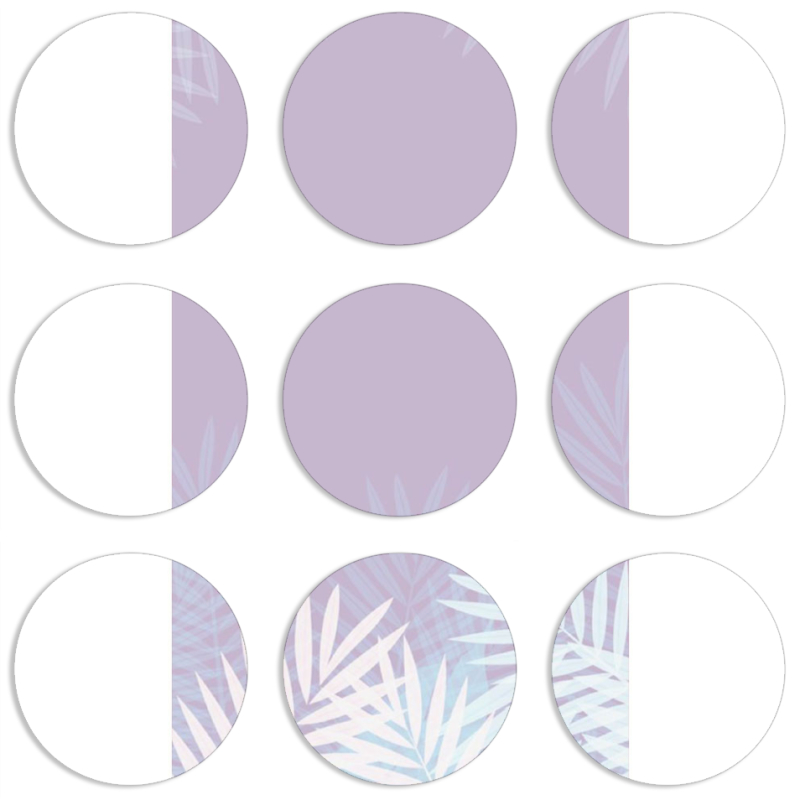 Магнитные фотопазлы круги d55 набор 9 штук 