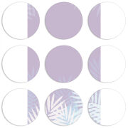 Магнитные фотопазлы круги d55 набор 9 штук 
