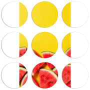 Магнитные фотопазлы круги d55 набор 9 штук 
