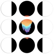 Магнитные фотопазлы круги d55 набор 9 штук 