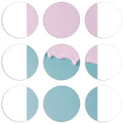 Магнитные фотопазлы круги d55 набор 9 штук 