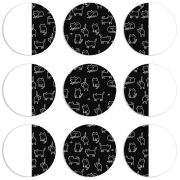 Магнитные фотопазлы круги d55 набор 9 штук 