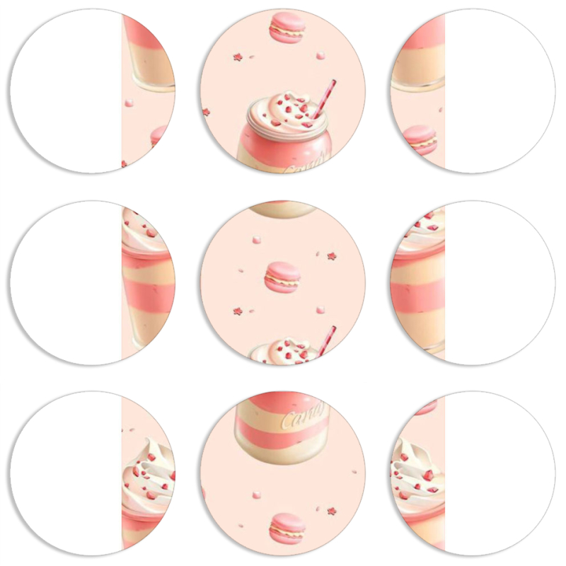 Магнитные фотопазлы круги d55 набор 9 штук 