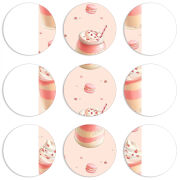 Магнитные фотопазлы круги d55 набор 9 штук 