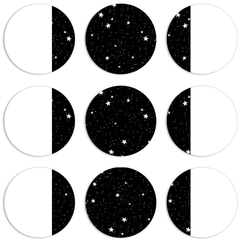 Магнитные фотопазлы круги d55 набор 9 штук 