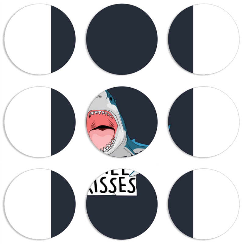 Магнитные фотопазлы круги d55 набор 9 штук 