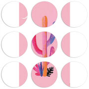 Магнитные фотопазлы круги d55 набор 9 штук 