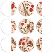 Магнитные фотопазлы круги d55 набор 9 штук 