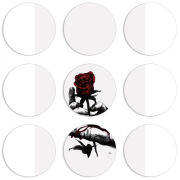 Магнитные фотопазлы круги d55 набор 9 штук 