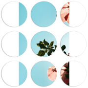 Магнитные фотопазлы круги d55 набор 9 штук 